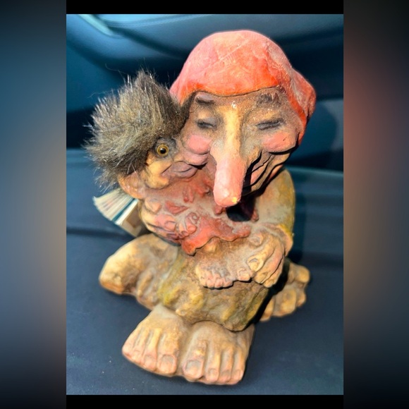Troll Vintage Nyform Norvège – Vieille Femme N°113 – Fait Main – Années 70/80